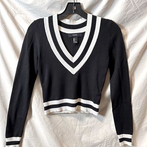 F21 Cropped Vneck Sweater